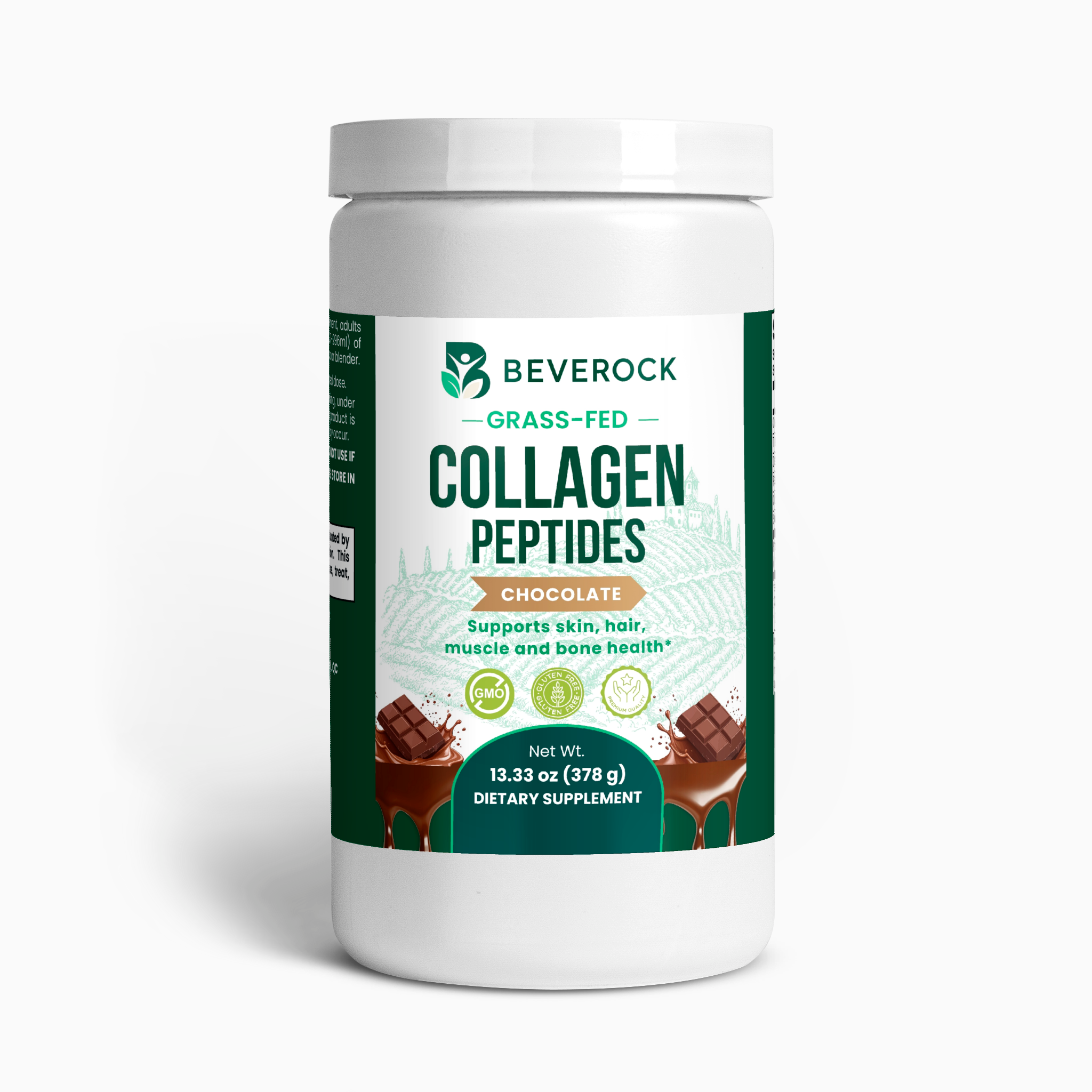 Grass-Fed Collagen Peptides Powder (Chocolate)