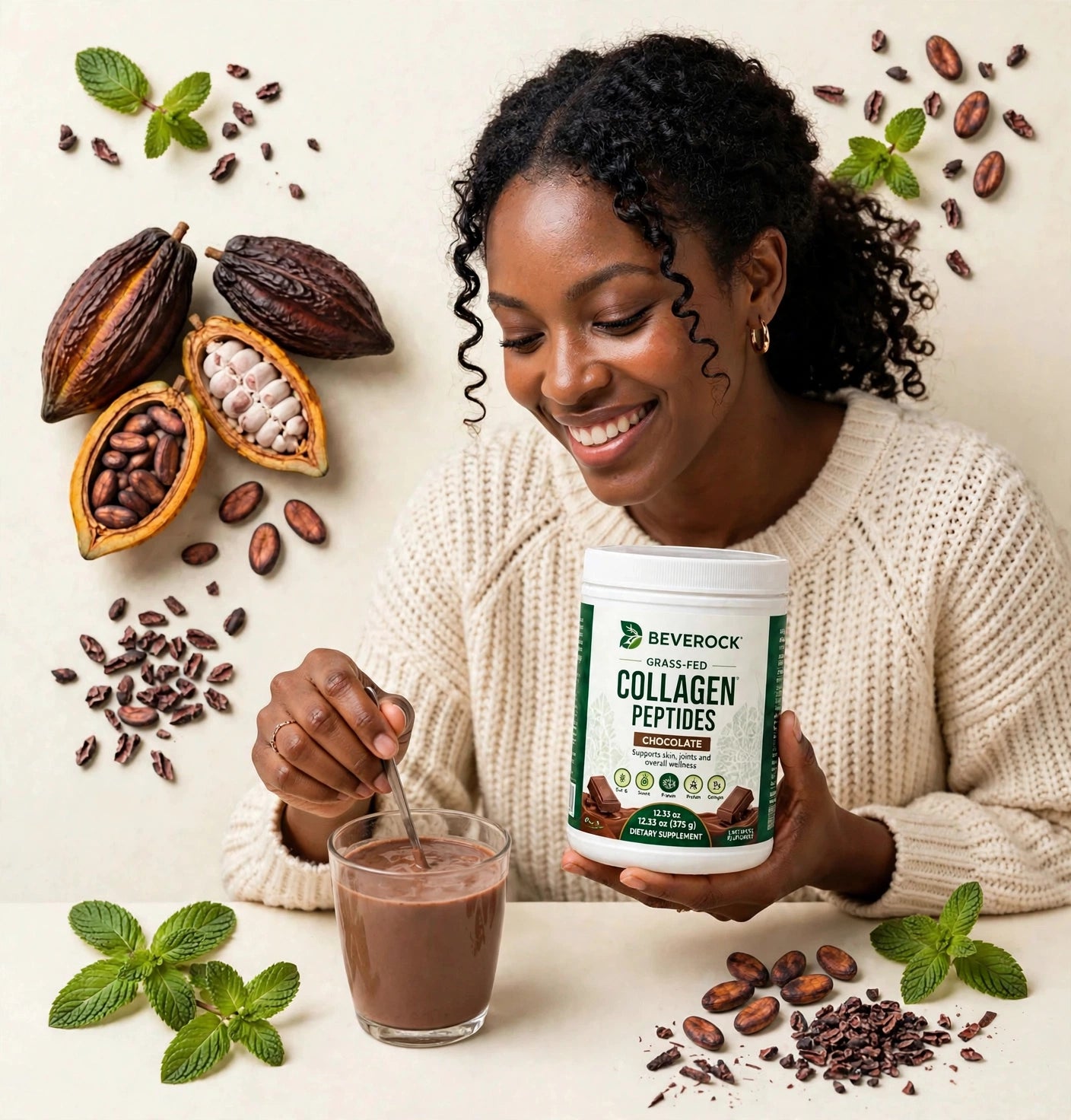 Grass-Fed Collagen Peptides Powder (Chocolate)